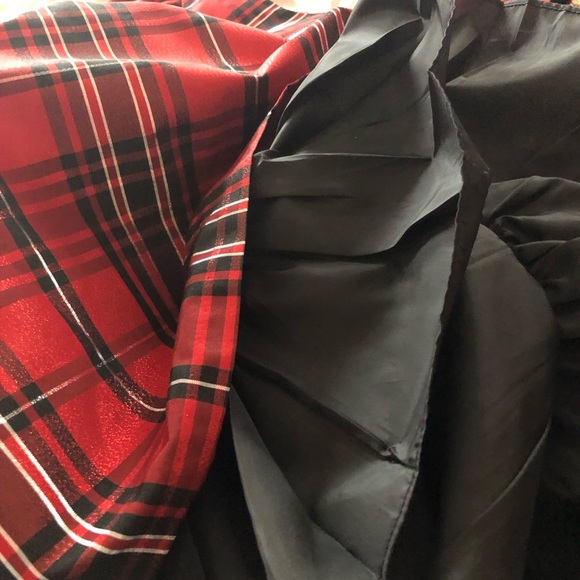 Bonnie Jean red plaid Christmas dress girls size 6 - Picture 7 of 9